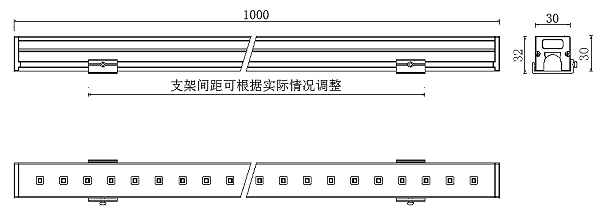 线条灯尺寸图